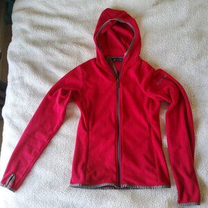 Macpac New Zealand Fleece Hooded Jacket with zippered pockets!